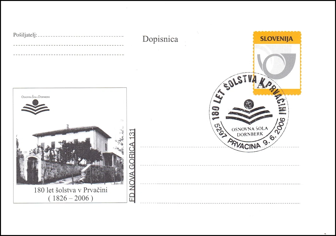 180 LET ŠOLSTVA V PRVAČINI OŠ DORNBERK